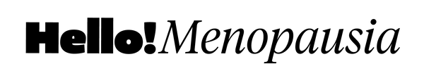 Logotipo de Hello Menopausia en negro